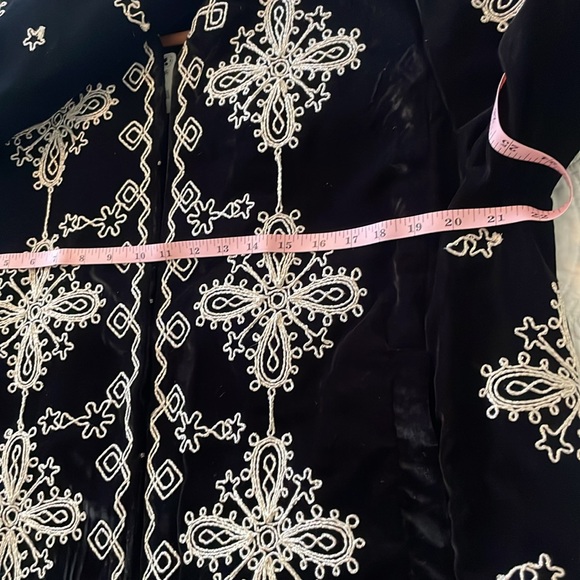 New Free People Mia Black Velvet Jacket size Small - Picture 15 of 16